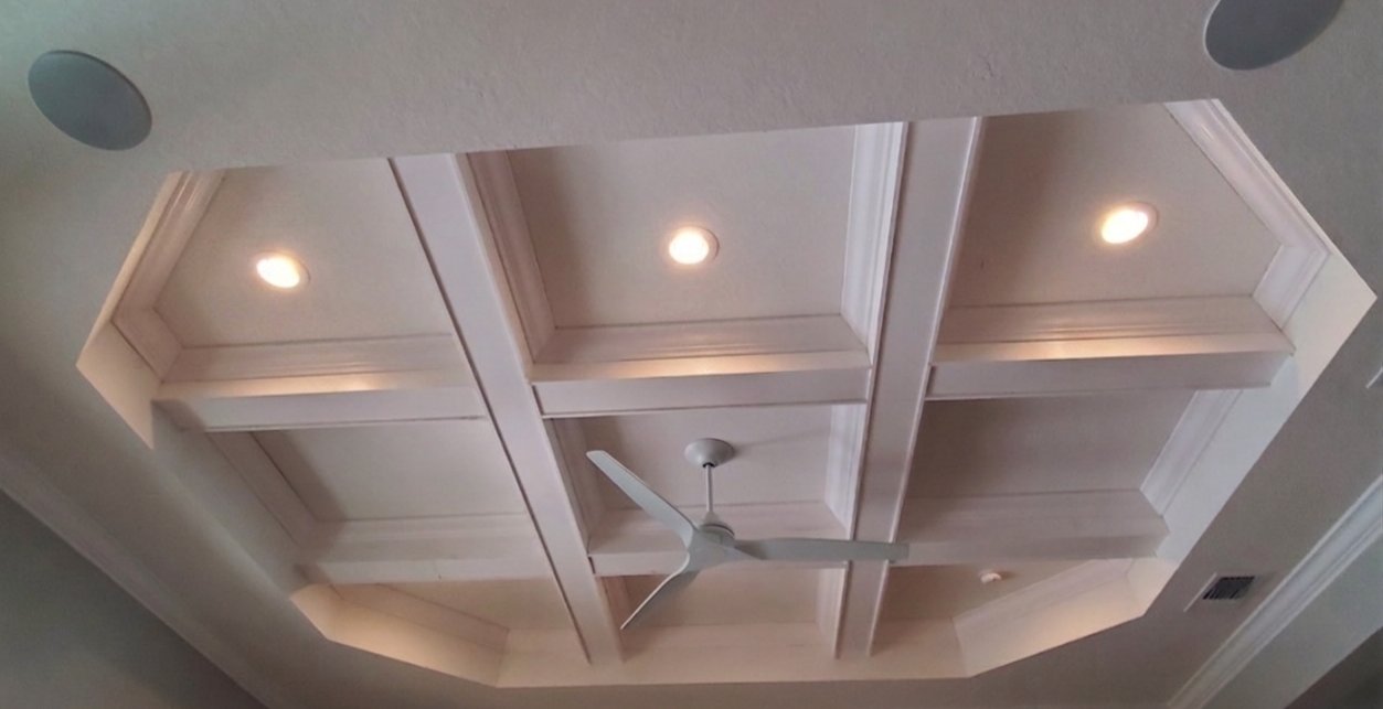 Coffered ceiling detail